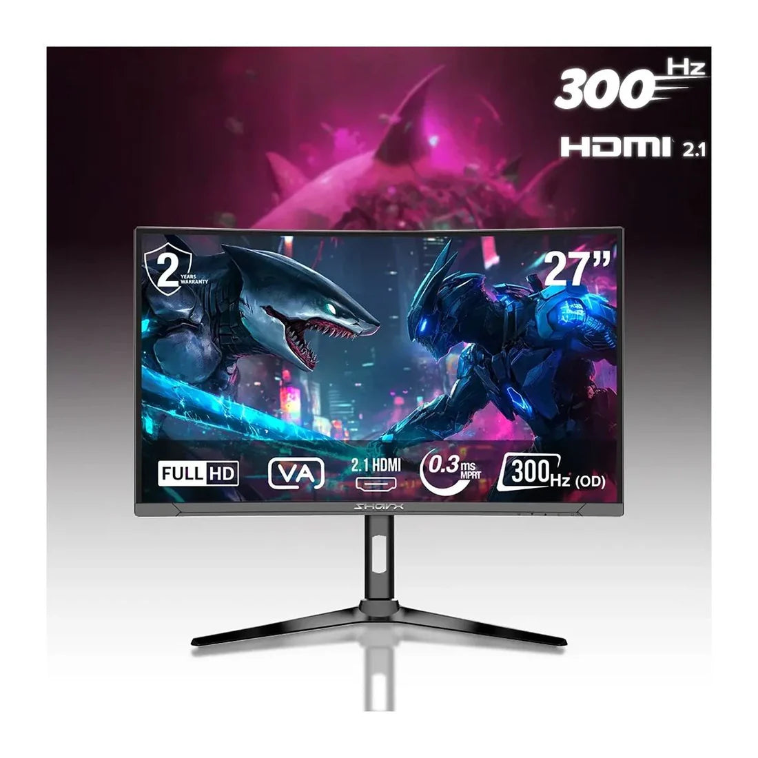 Players PLY120 Gaming Monitor | 27" | FHD | 300HZ | HDMI 2.1 | Fast IPS | 0.5ms