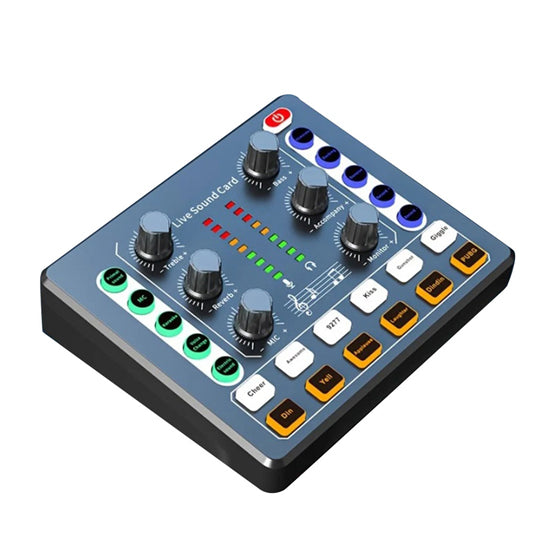 M8 Sound Card Live Broadcast Audio Interface Podcasting Device Caster