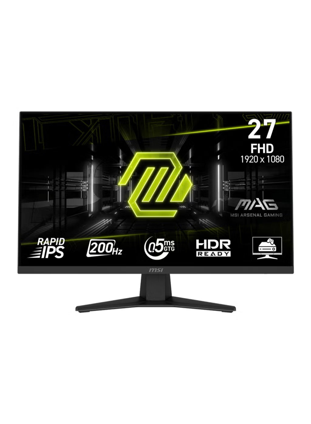 MSI MAG 274QRFW 27 Inch WQHD Gaming Monitor - 2560 x 1440 Rapid IPS Panel, 180 Hz / 1ms GtG, 123% sRGB Colour Gamut, Fan-Less Design, DisplayHDR 400 - DP 1.4a, HDMI 2.0b
