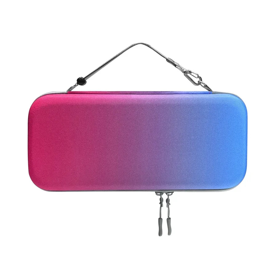 JYS JYS-NS2283 For Nintendo Switch 2 Game Console Carrying Case EVA Protective Storage Bag with Game Card Slots - Red+Blue