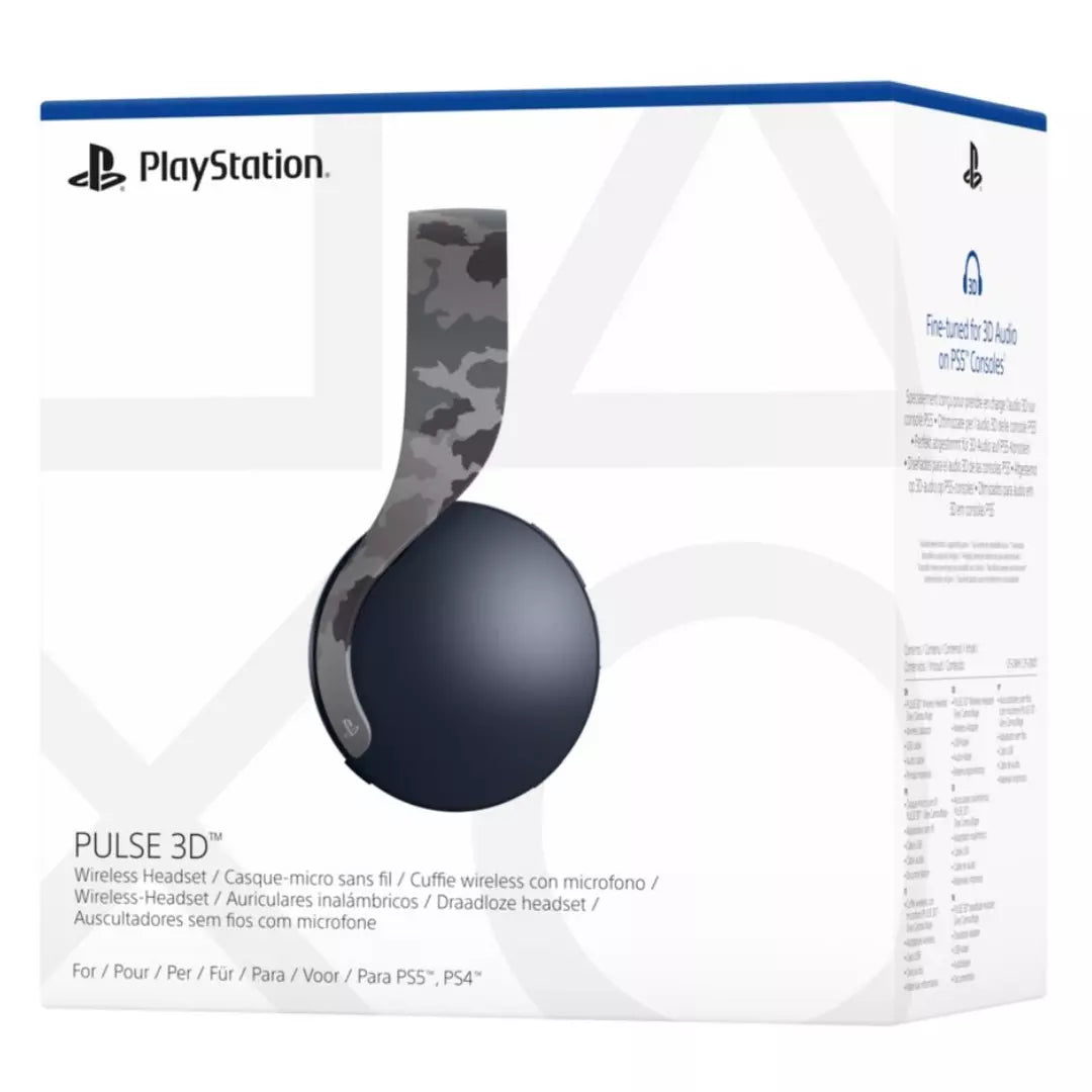 Sony PS5 Pulse 3D Wireless Headset - Grey Camouflage