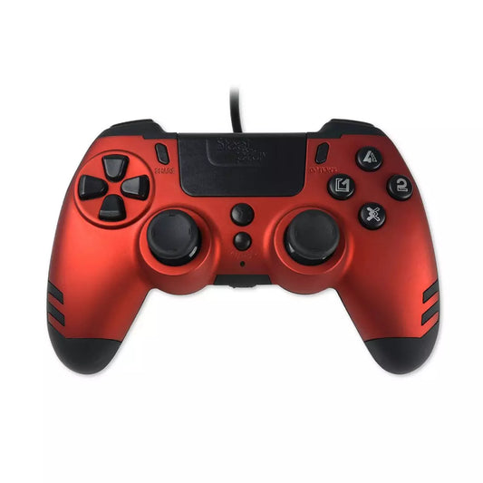 STEELPLAY PS4/PC SlimPack Wired Controller, JVAMUL00151 – Red