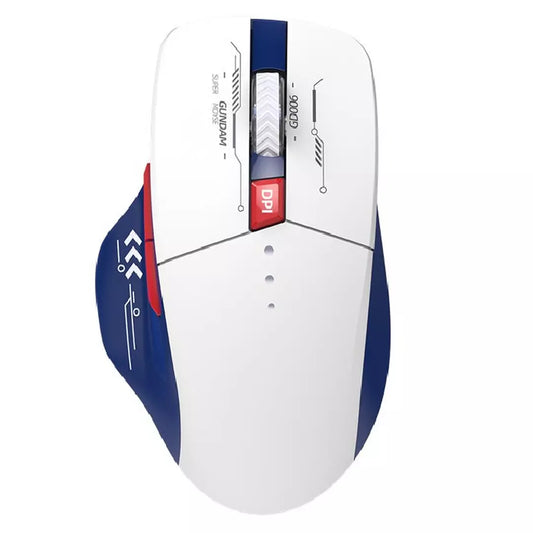 EQ Wireless Rechargeable Mute Mouse, LED light, EQ-X9 B.WHT – White& Blue
