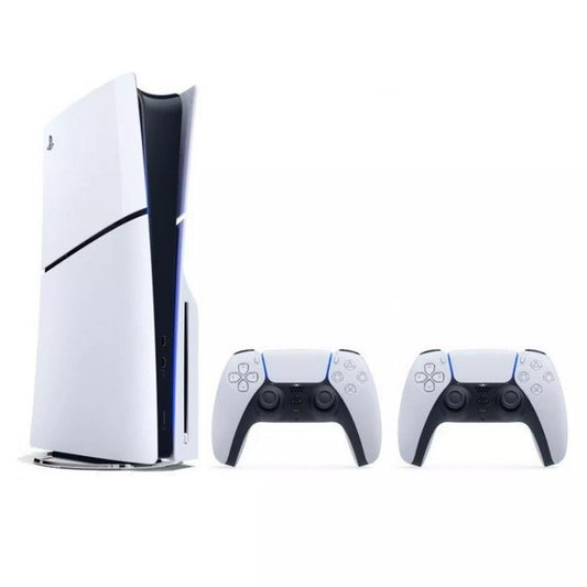 Sony PlayStation 5 Slim - Disc Console + DualSense Wireless White Controller