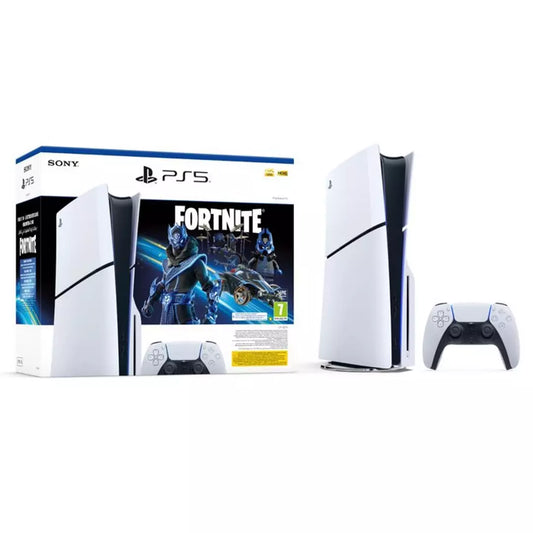 Sony PlayStation 5 Slim Fortnite Bundles Disc Console, CFI-2016A01Y - White
