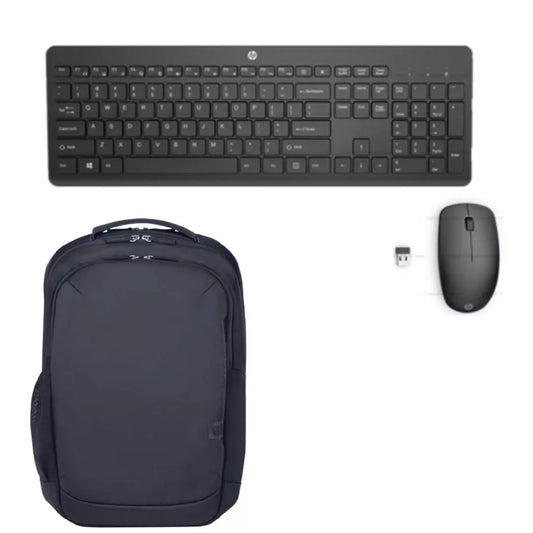 Bundle HP 230 Wireless Mouse and Keyboard + Laptop Backpack 16-inch Grey