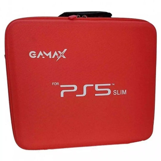 Gamax Storage Bag for PlayStation 5 Slim, STRG-BG-PS5-SLM-RD- Red