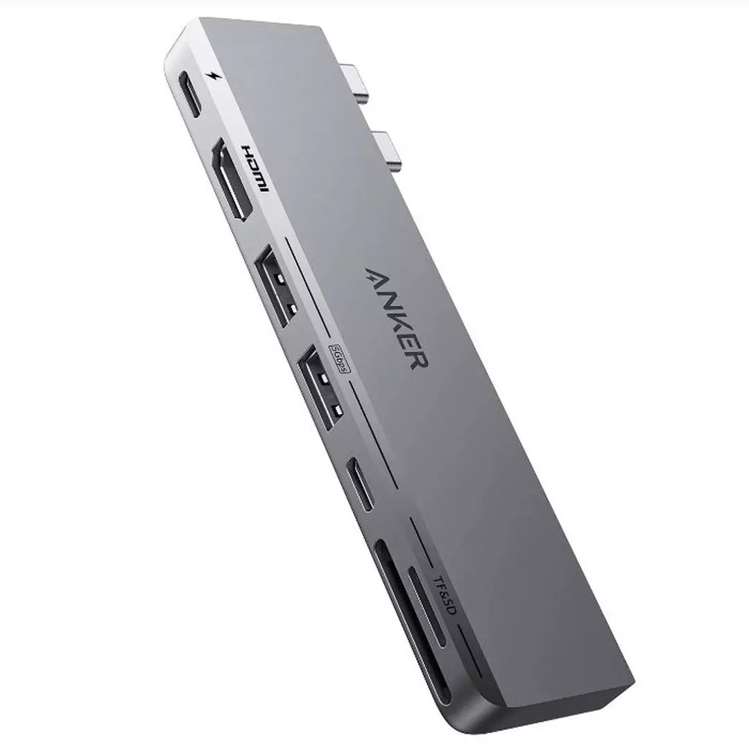 Anker 547 USB-C Hub 7-in-2 for MacBook, A8354HA1 - Silver