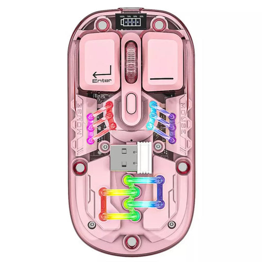 STASH Vibes Type-C Wireless Mouse, PGM-P7PK - Pink, P7PP - Purple, P7BK - Black, P7WH - White