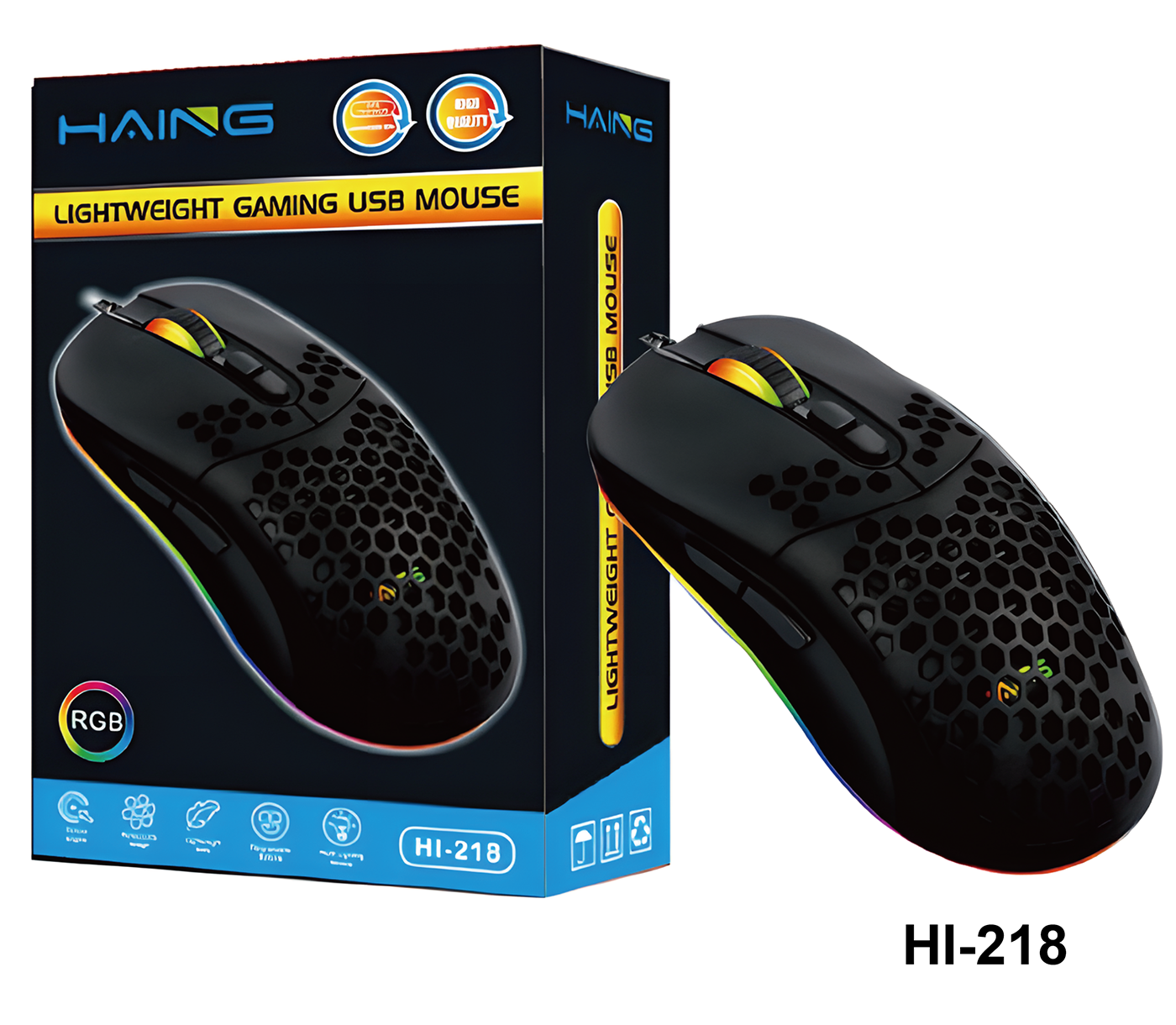 HAING Lightweight Gaming USB Mouse