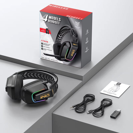 ONIKUMA GT826 Tri-Mode Wireless Gaming Headset with 40mm Drivers
