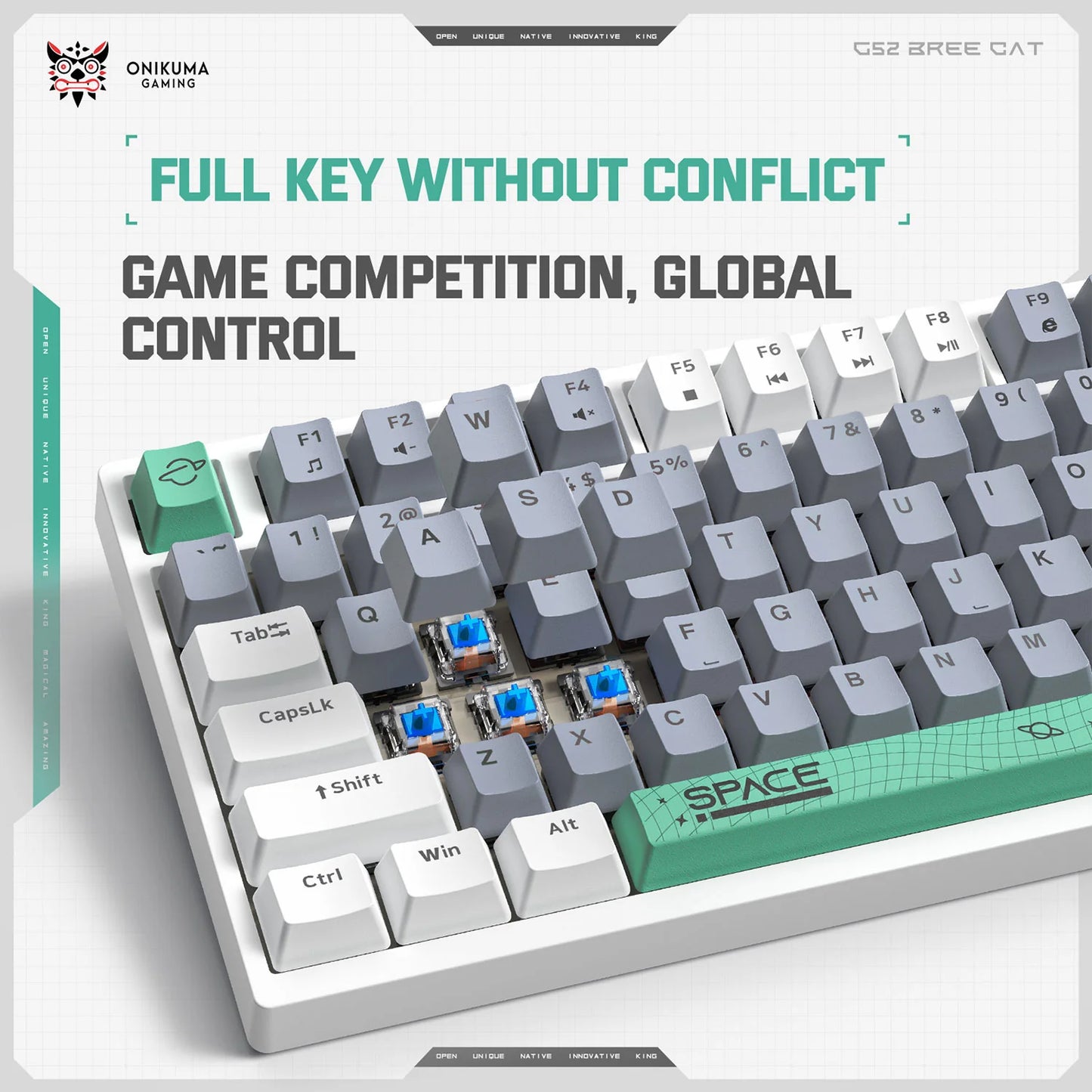 G52  MECHANICAL KEYBOARD WITH 82 KEYS
