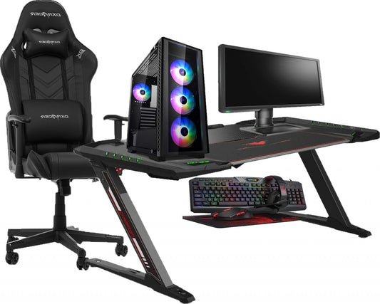 PC Gaming Monitor  Chair Gaming Table (or Gaming Desk Mouse and Keyboard