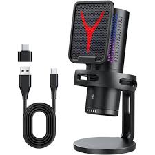 Yanmai (GM7) RGB Lighting Microphone for Streaming and Recording